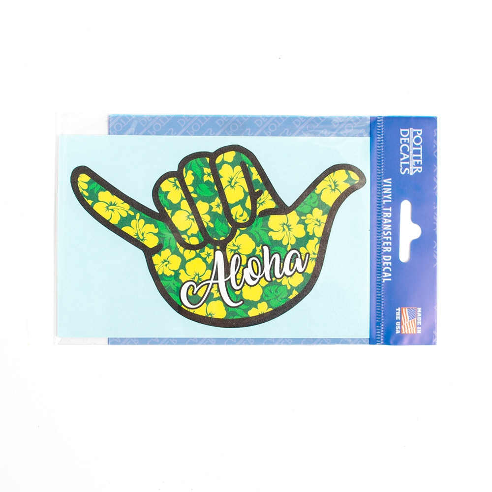 Aloha, Hibiscus, Hang Loose, Decal